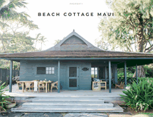 Tablet Screenshot of beachcottagemaui.com